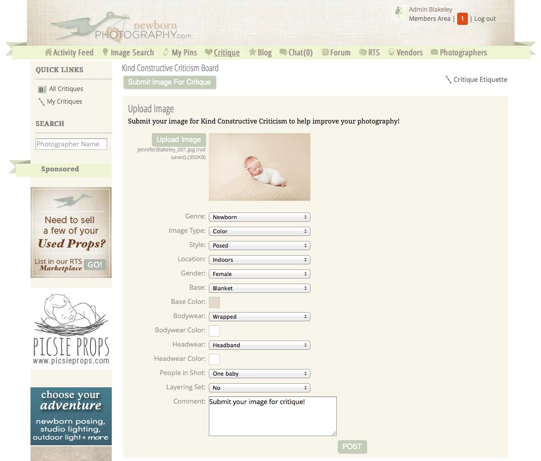 newborn photography critique filters