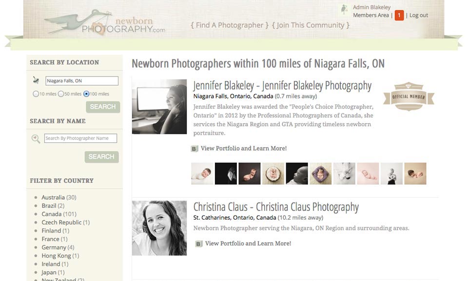 Newborn Photography Search Results